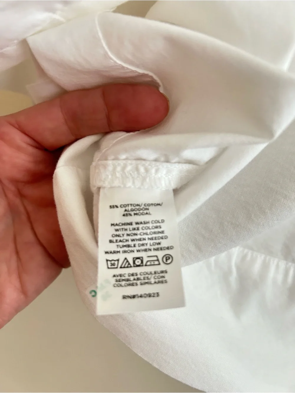 LOFT White Classic Collared Button-Down Shirt - Picture 5 of 5